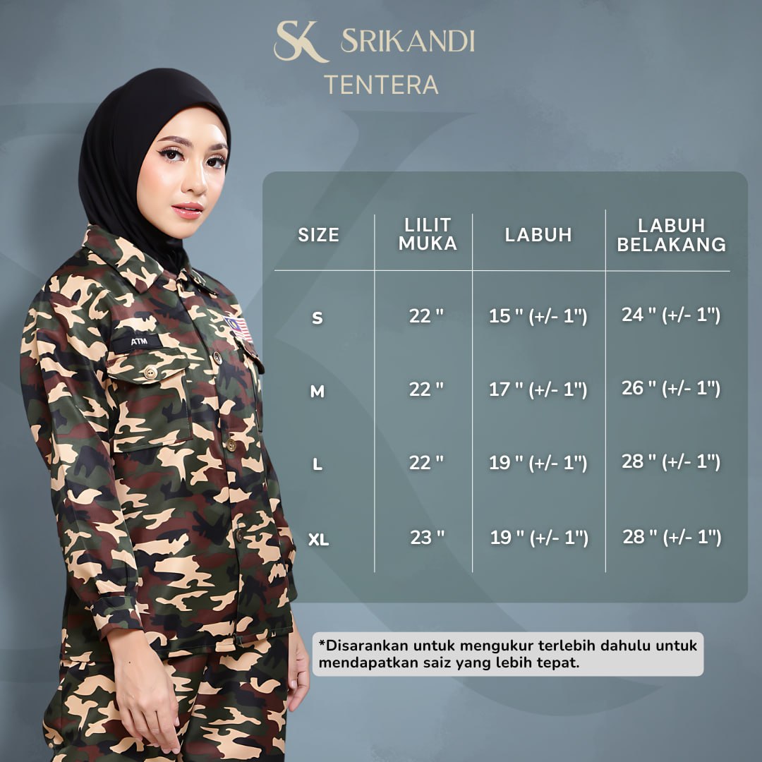 SriKandi Hitam - Tudung Army, Navy, Bomba (Borong 10 helai) - Image 6