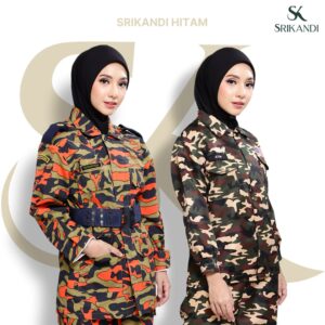 SriKandi Hitam - Tudung Army, Navy, Bomba (Borong 10 helai)