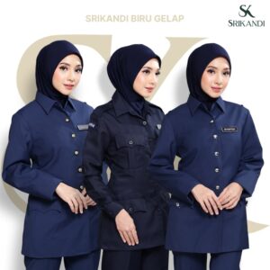SriKandi Biru Gelap - Tudung Kastam, Air Force (Borong 10 helai)